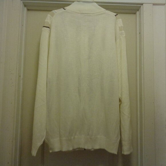 VINTAGE STYLED MENS ZIP UP SWEATER BY STACEY ADAMS NWT 2XL - Picture 5 of 8